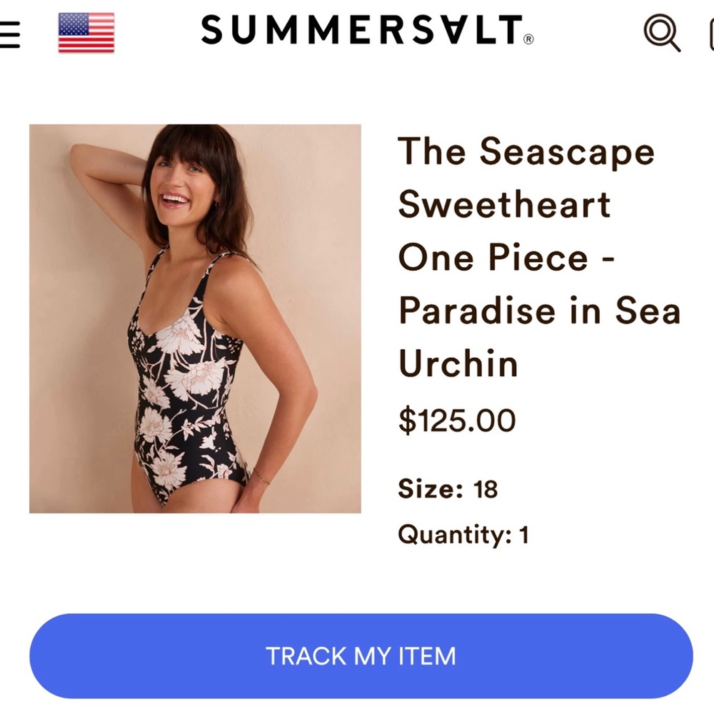 Black floral Summersalt one piece